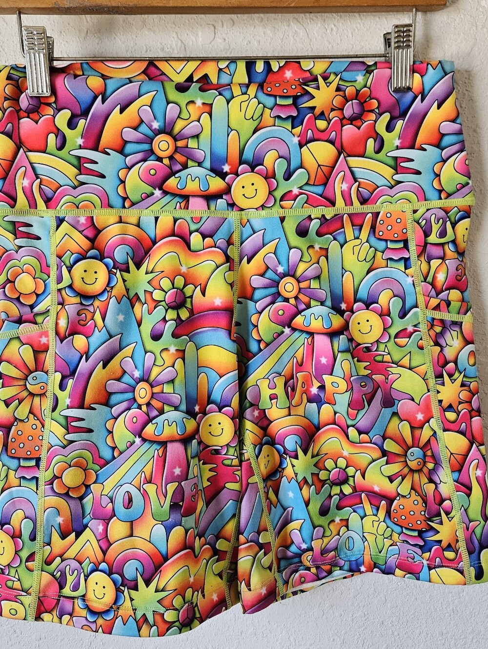 Constantly Varied Gear Multicolor Happy Love Print Shorts